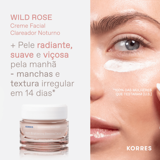 Creme Facial de Clareamento Korres Wild Rose